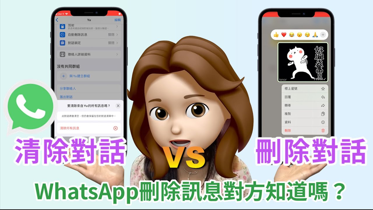 WhatsApp如何清除对方的聊天记录？